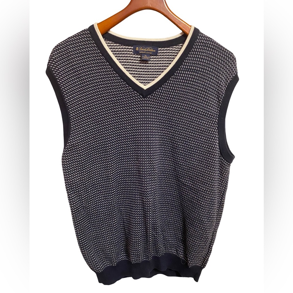 Brooks Brothers 100% Supima Cotton‎ Sweater Vest Mens Size XL
